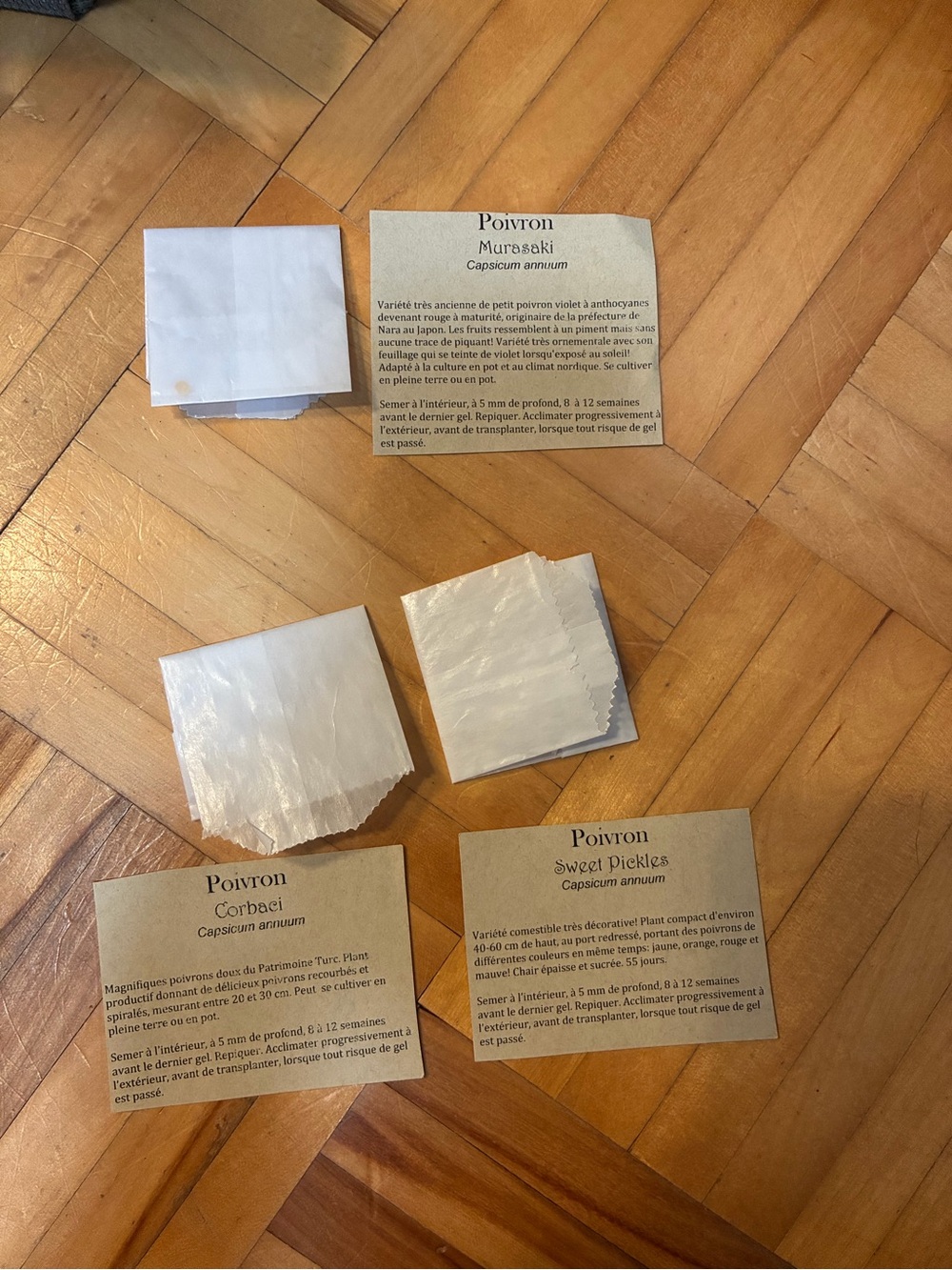 Poivron Seed Packet Bundle